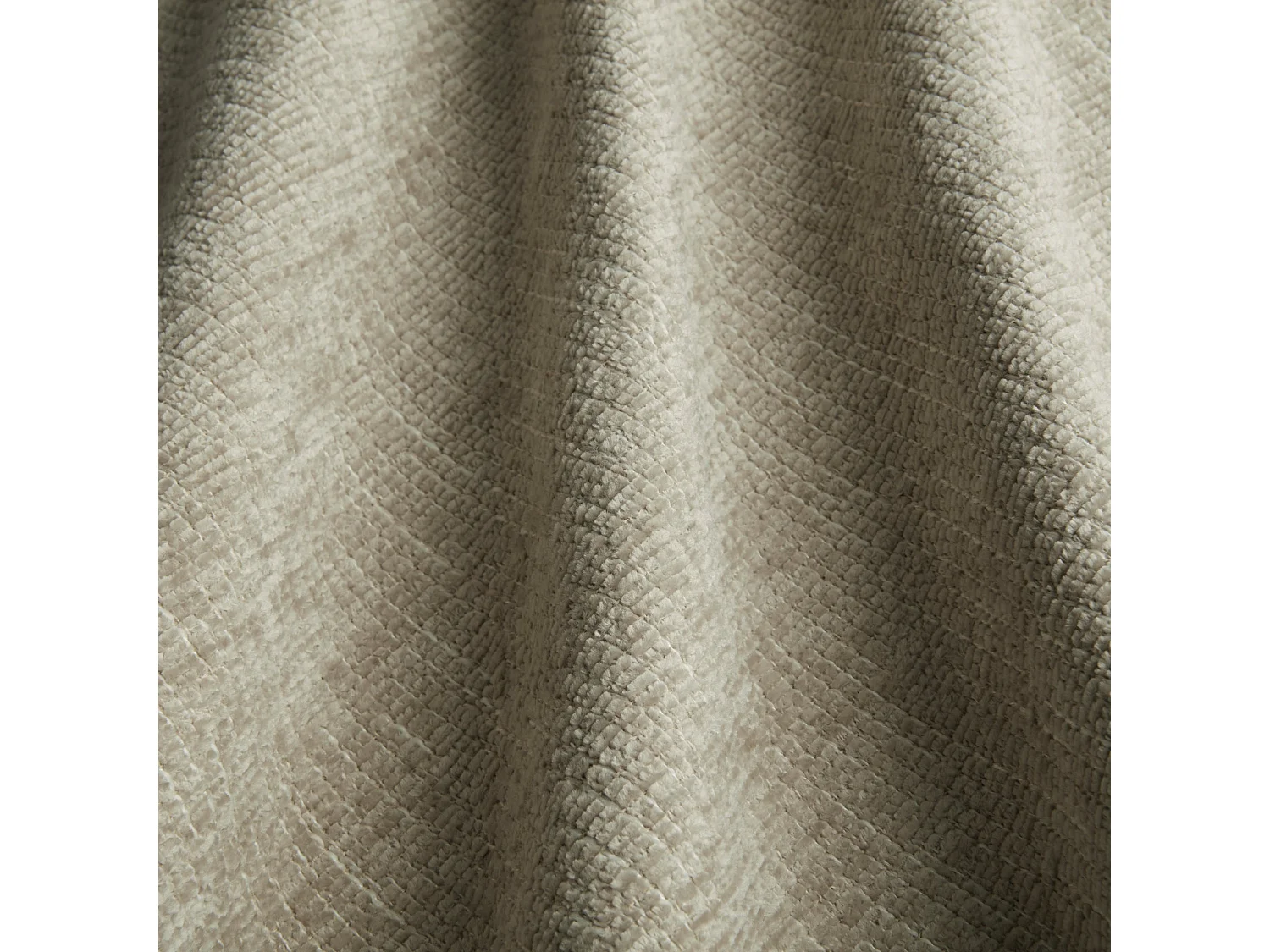 Canapé PURE 3 places en velours texturé beige foncé