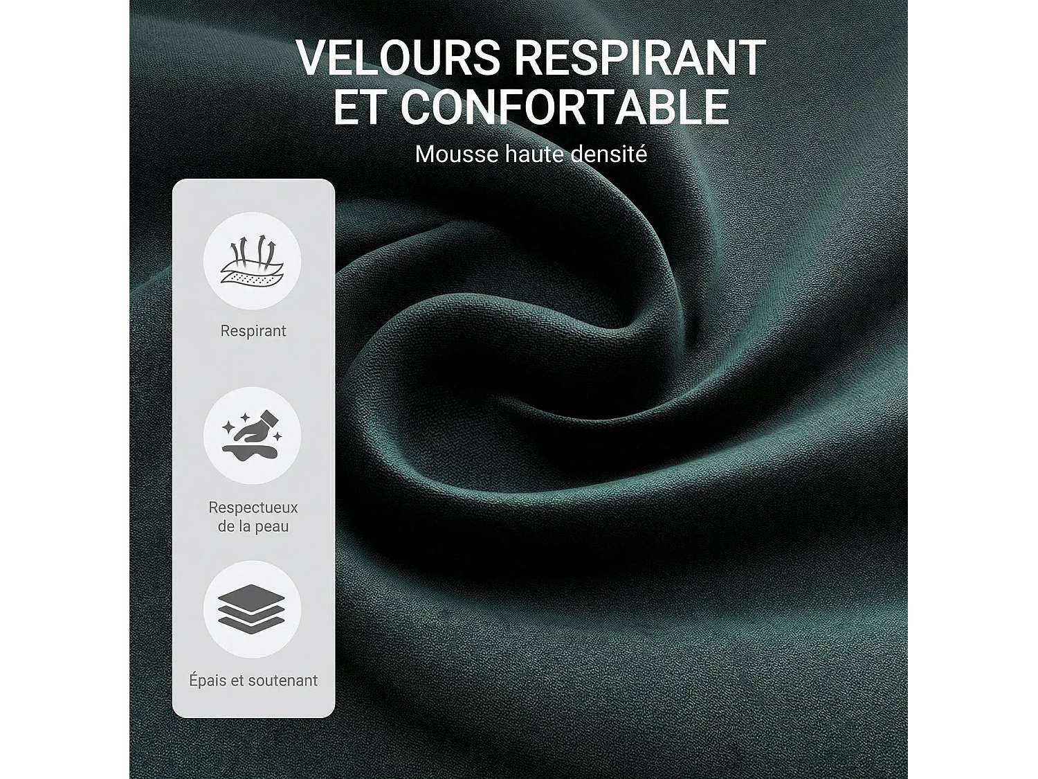 Lot de 2 chaises de salle à manger,Assise généreusement rembourrée et dossier ergonomique pour un confort durable au quotidien,vert