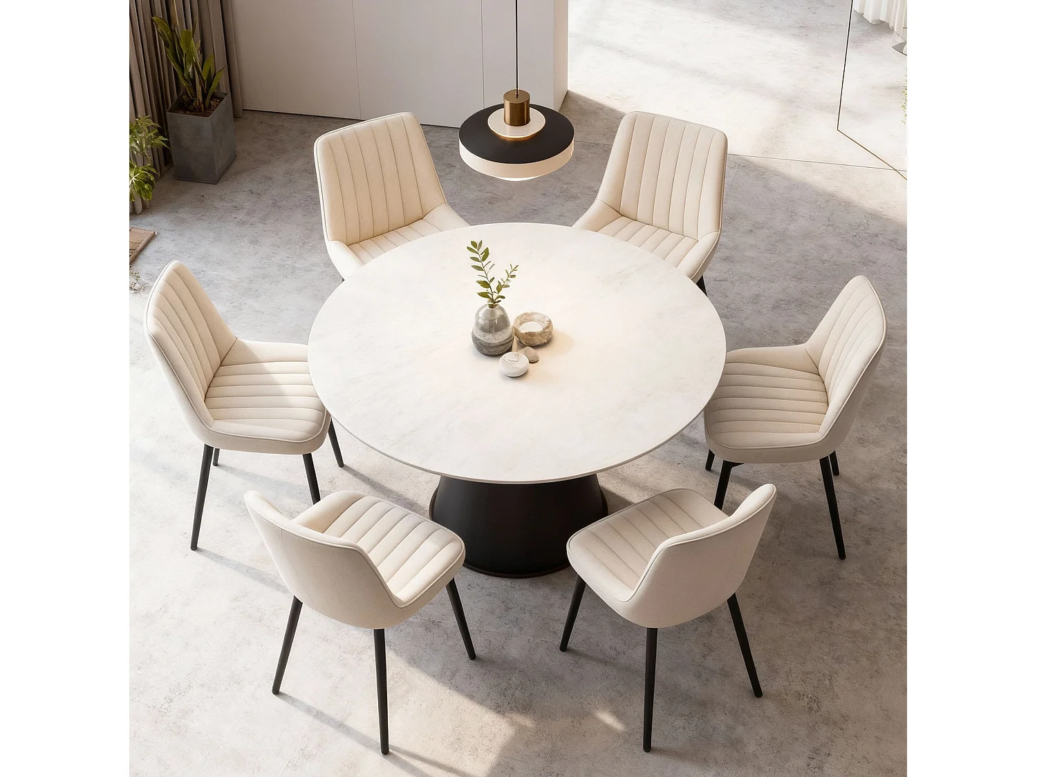 Lot de 2 chaises de salle à manger,Assise généreusement rembourrée et dossier ergonomique pour un confort durable au quotidien,beige