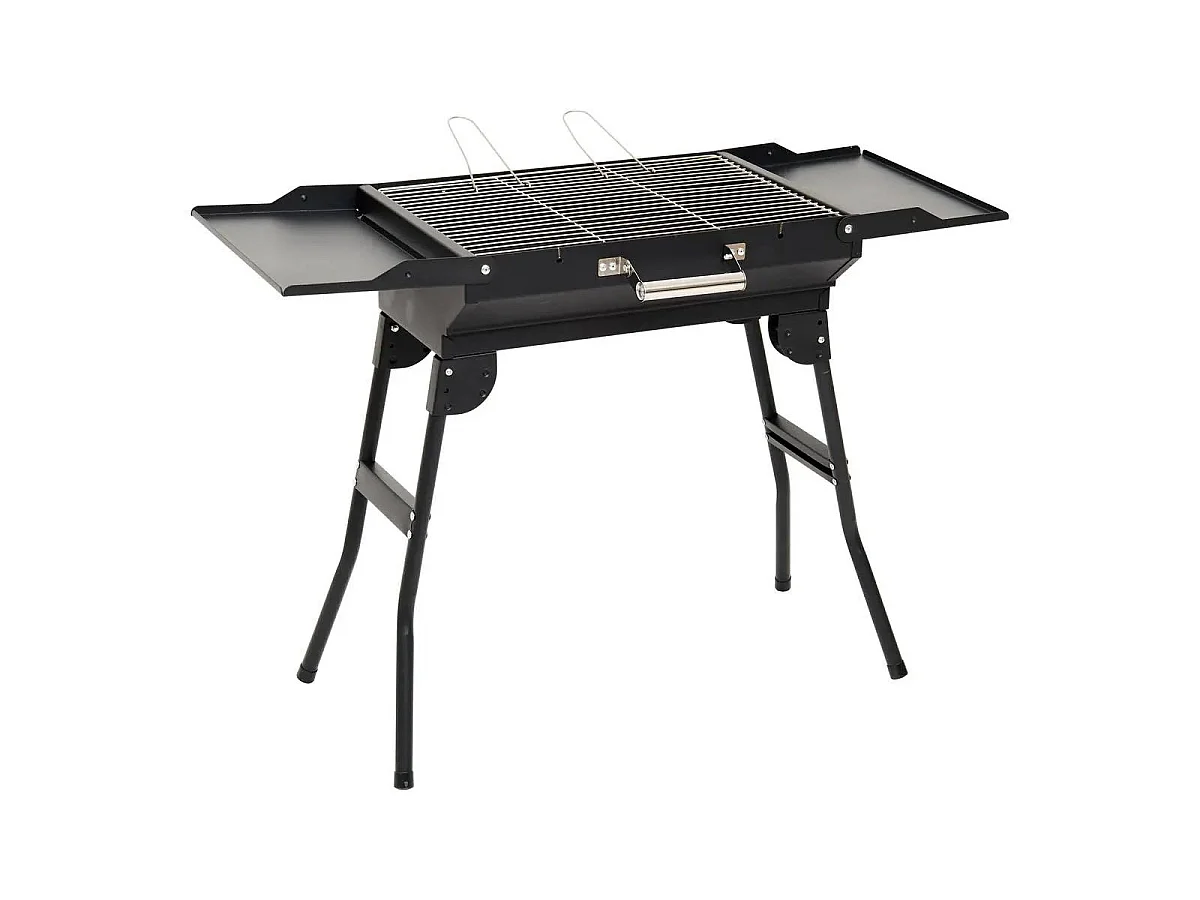 Barbecue à Charbon Pliant "Grille" 82cm Noir