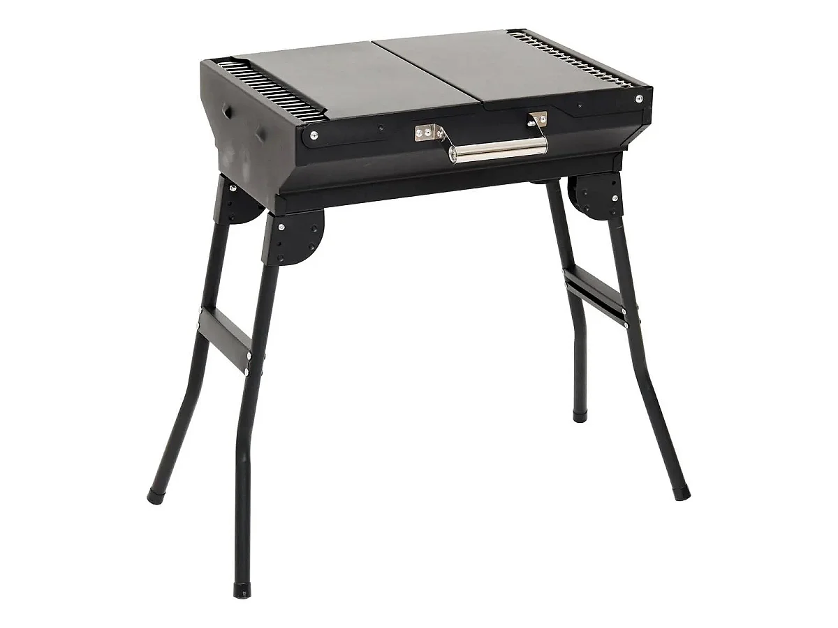 Barbecue à Charbon Pliant "Grille" 82cm Noir