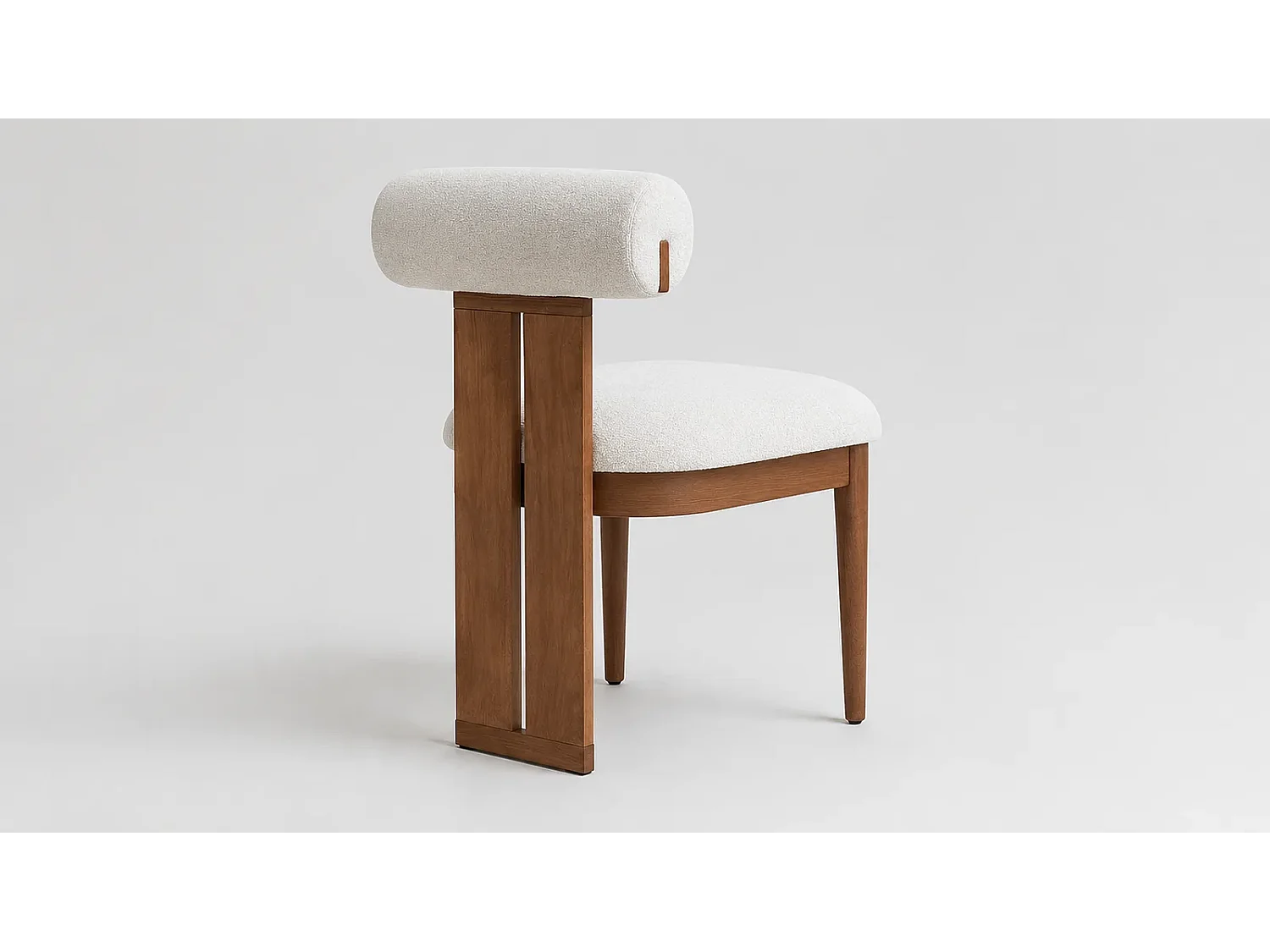 Chaise TANGO bois et laine rasée