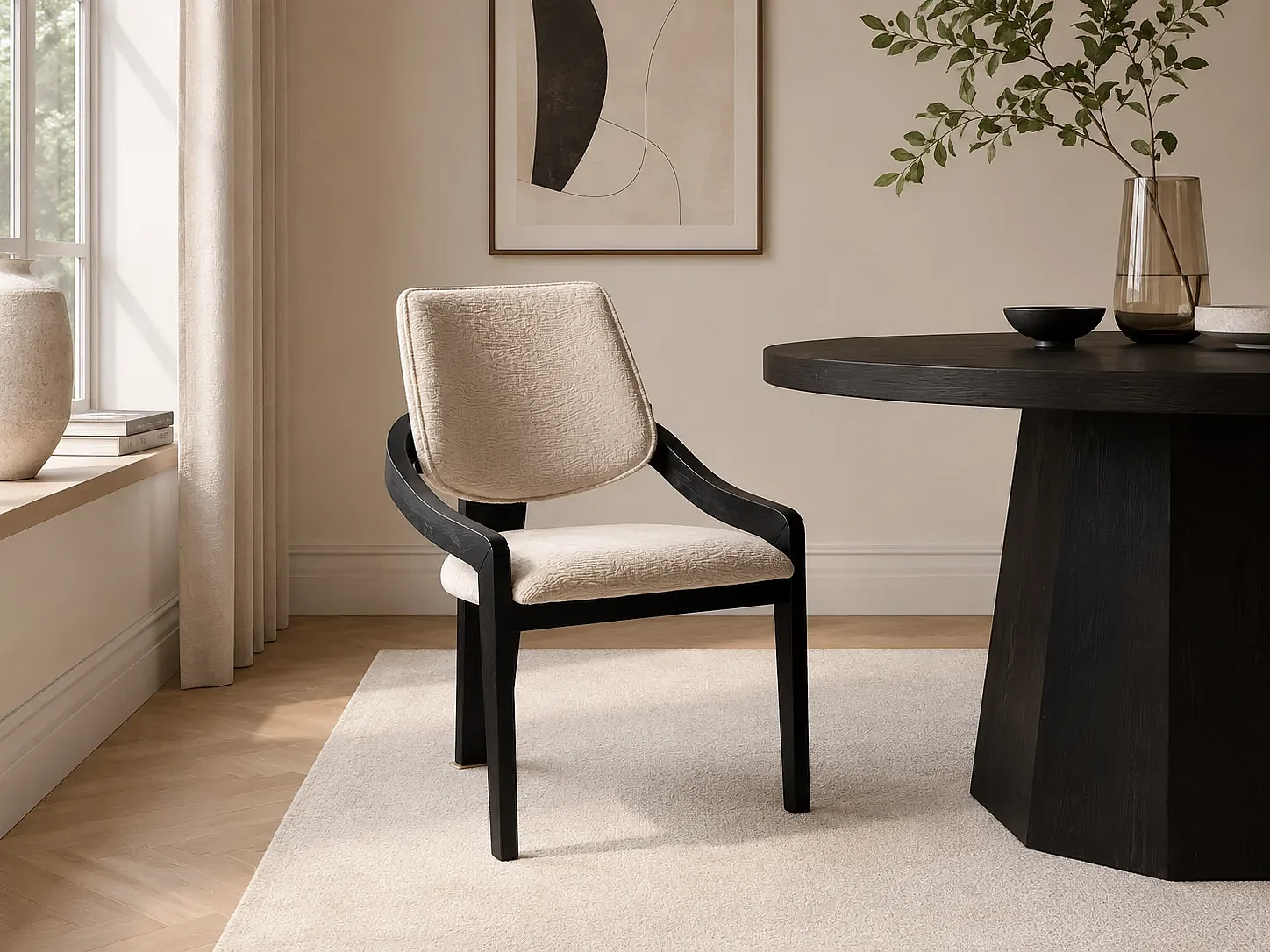 Chaise TONIA  bois noir