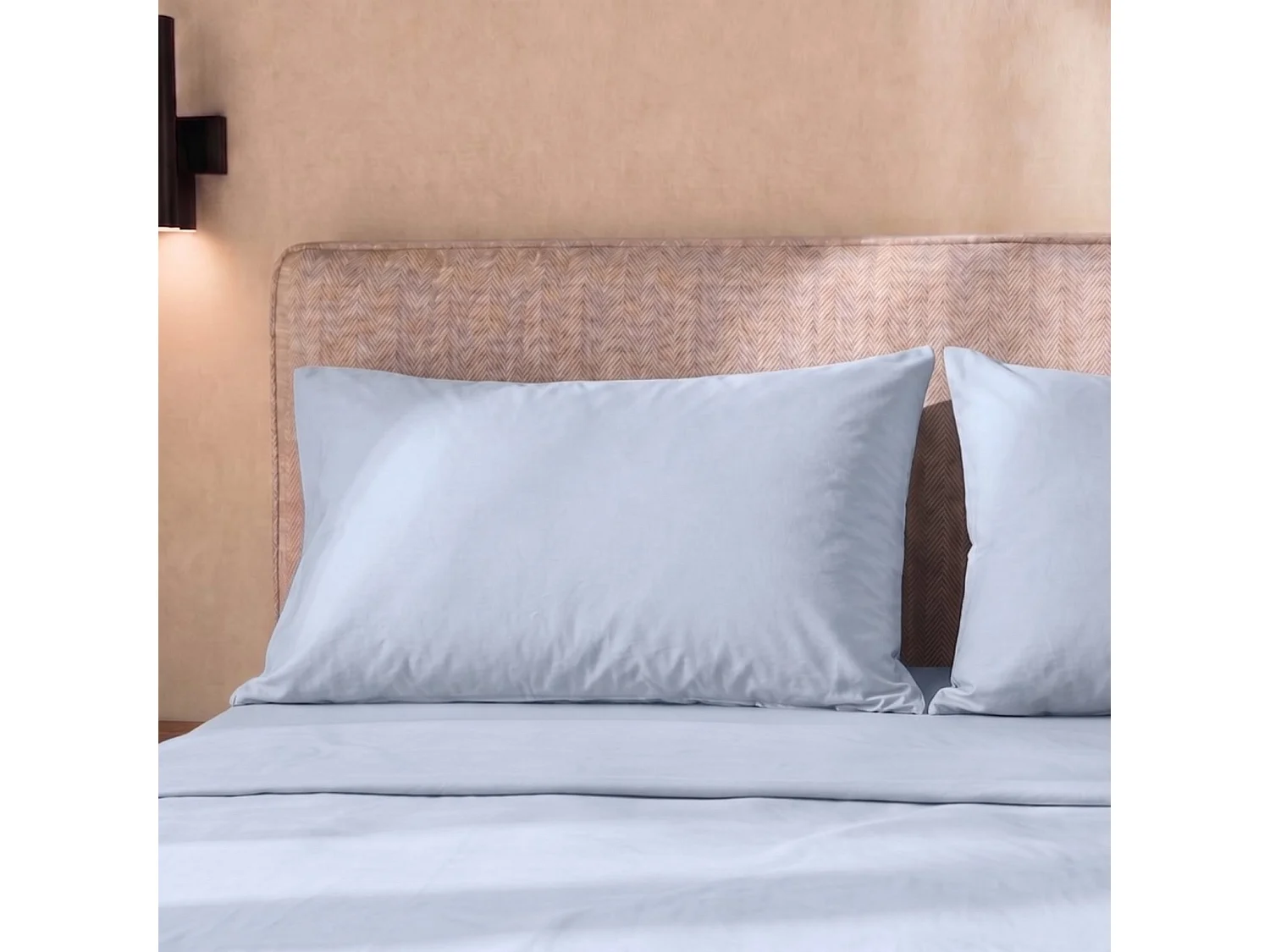 Komplet Prześcieradeł 100% Bawełna Percale 200 TC Lodowy | Made in Italy