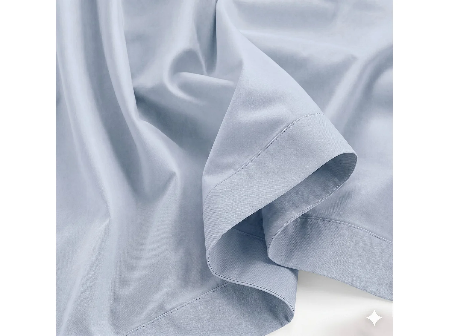 Komplet Prześcieradeł 100% Bawełna Percale 200 TC Lodowy | Made in Italy