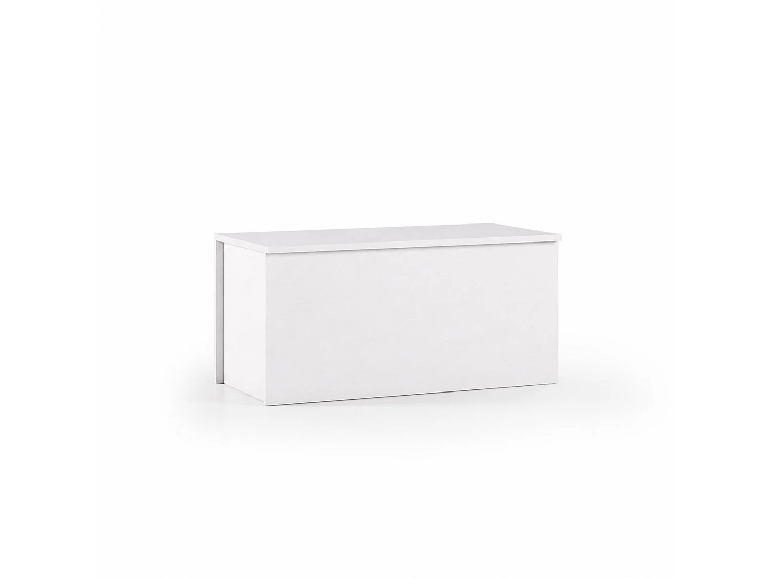 The White Stone Weißer Truhenbank Groß Stauraum Soft Close Deckel | Moderne Aufbewahrung Bank | 90x45x45 cm