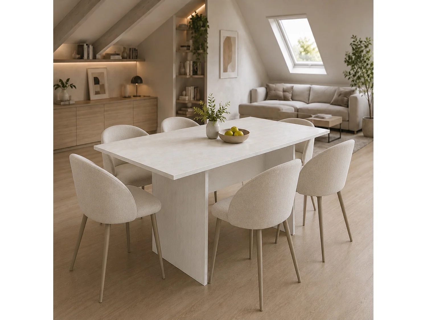 The White Stone Console extensible blanche gain de place transformable | table console extensible cuisine salon | 120x35/70x76 cm