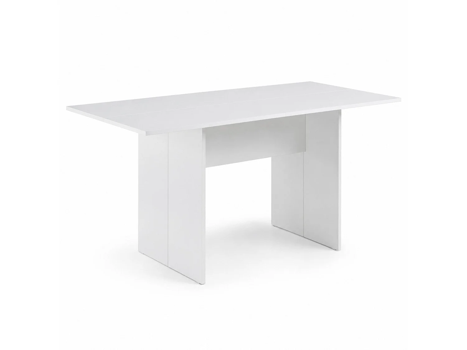 The White Stone Console extensible blanche gain de place transformable | table console extensible cuisine salon | 120x35/70x76 cm