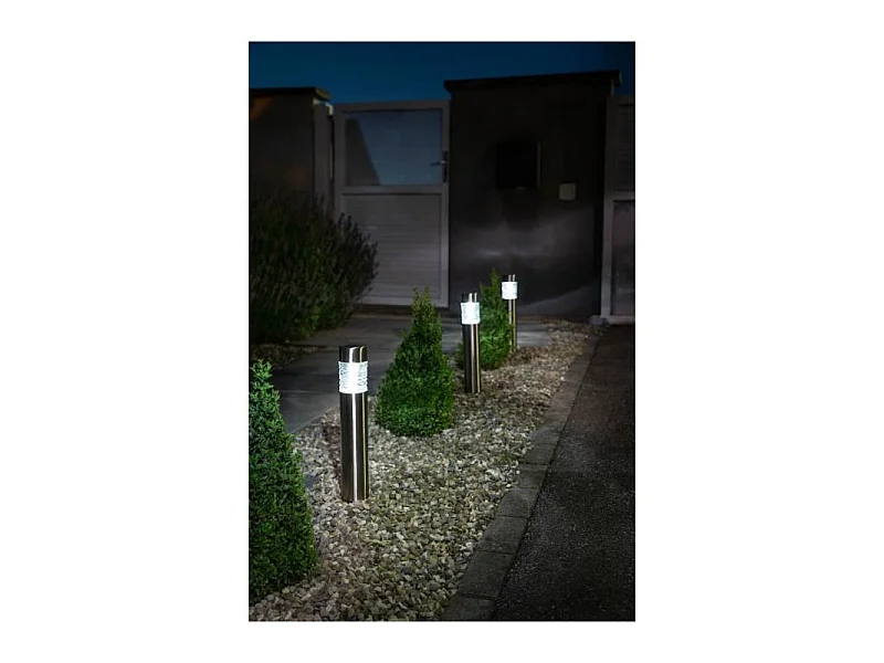 Borne solaire inox GALIX 0,13W - 10 lumens - 8h d'éclairage