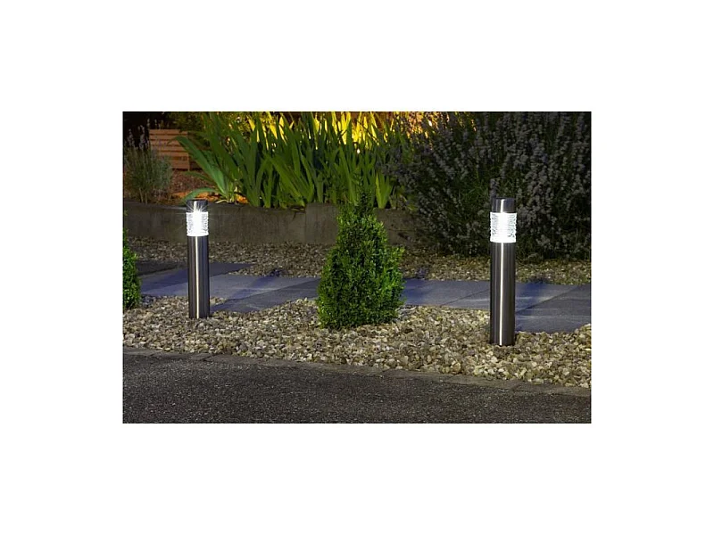 Borne solaire inox GALIX 0,13W - 10 lumens - 8h d'éclairage