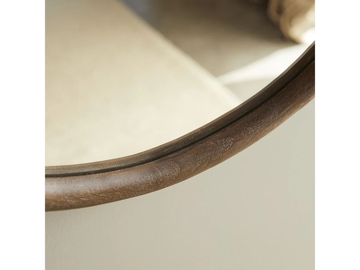 Specchio da bagno in legno di mindi 100x70 cm Dim