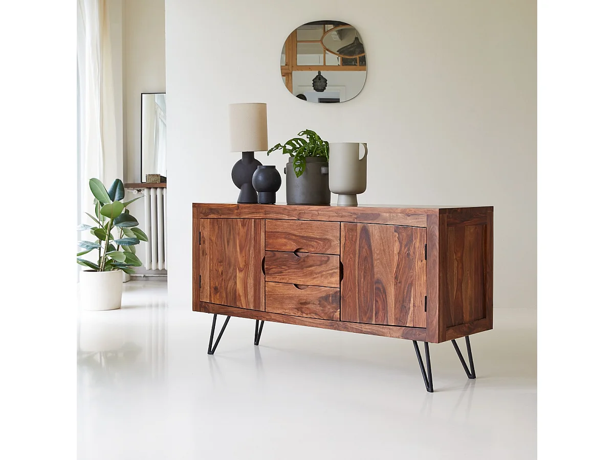Buffet in legno massello  di palissandro 150cm design