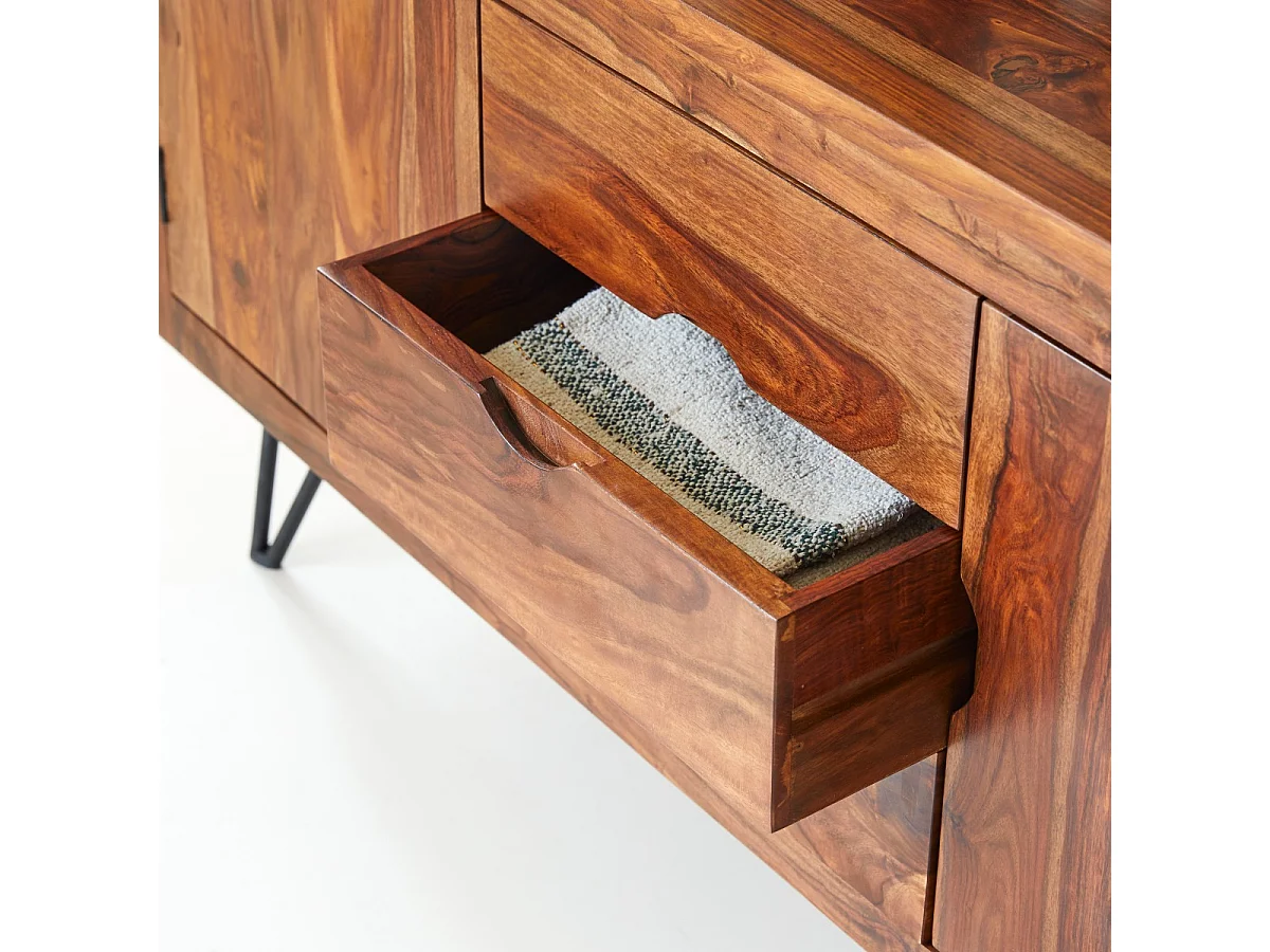 Buffet in legno massello  di palissandro 150cm design