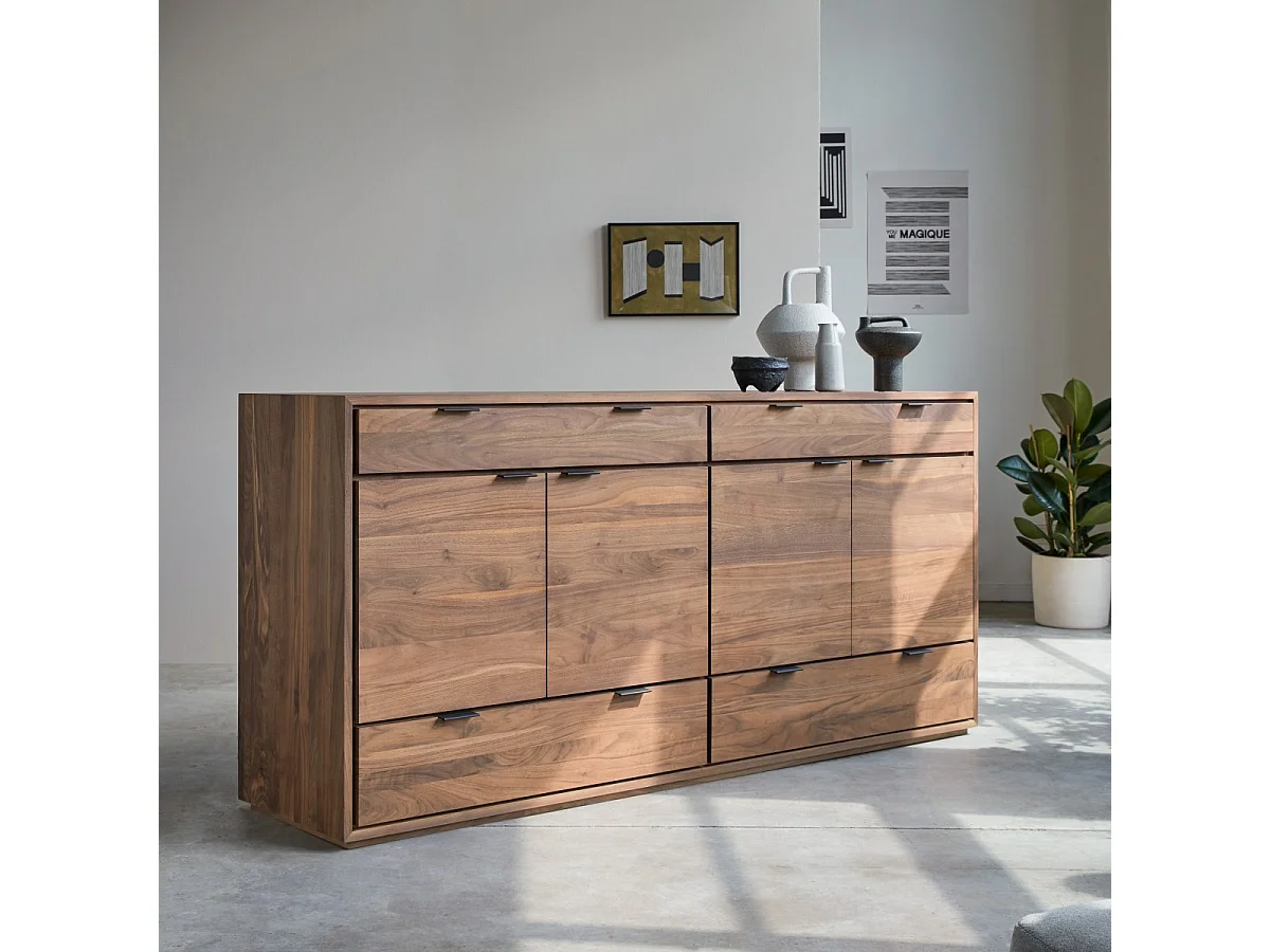 Sideboard Senson aus massivem Nussbaumholz 200