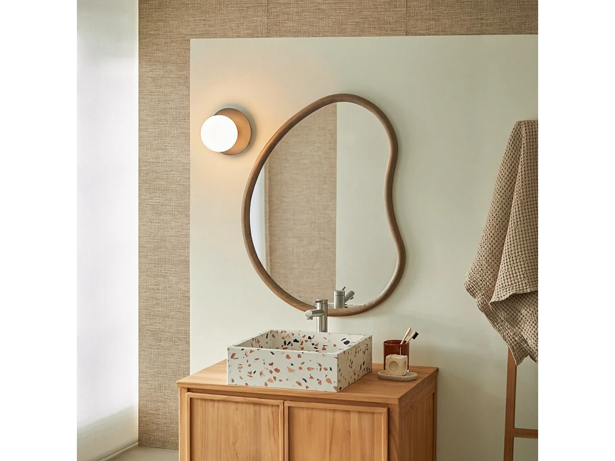 Specchio da bagno in mindi 85x65 cm Dim