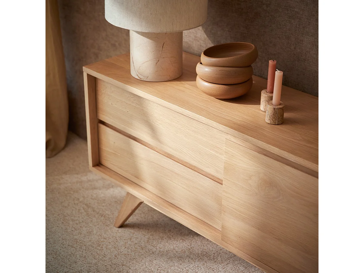 Buffet en bois de chêne 130 Esmée