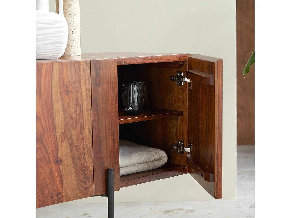 Credenza bassa in legno di palissandro 165 Honorine