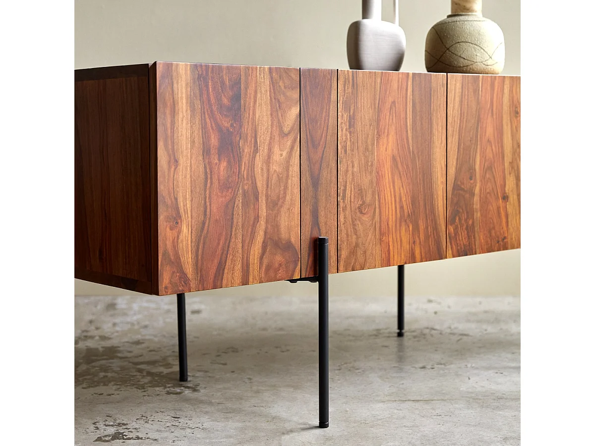 Credenza bassa in legno di palissandro 165 Honorine