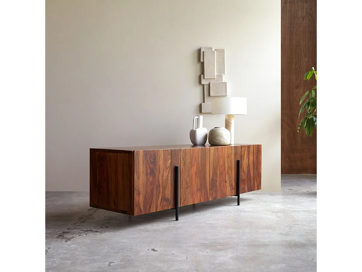 Credenza bassa in legno di palissandro 165 Honorine