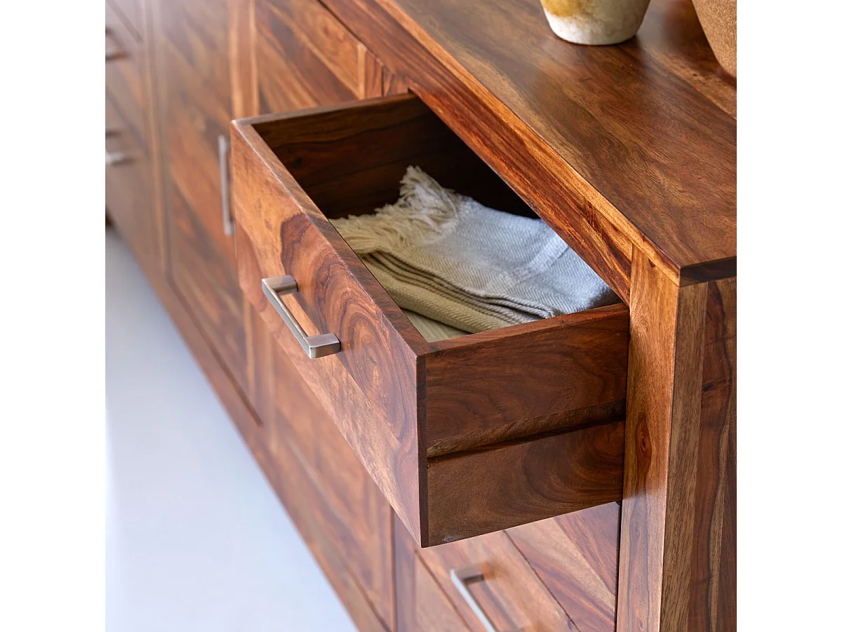 Buffet credenza bancone teak tek massello legno 200cm design sala pranzo