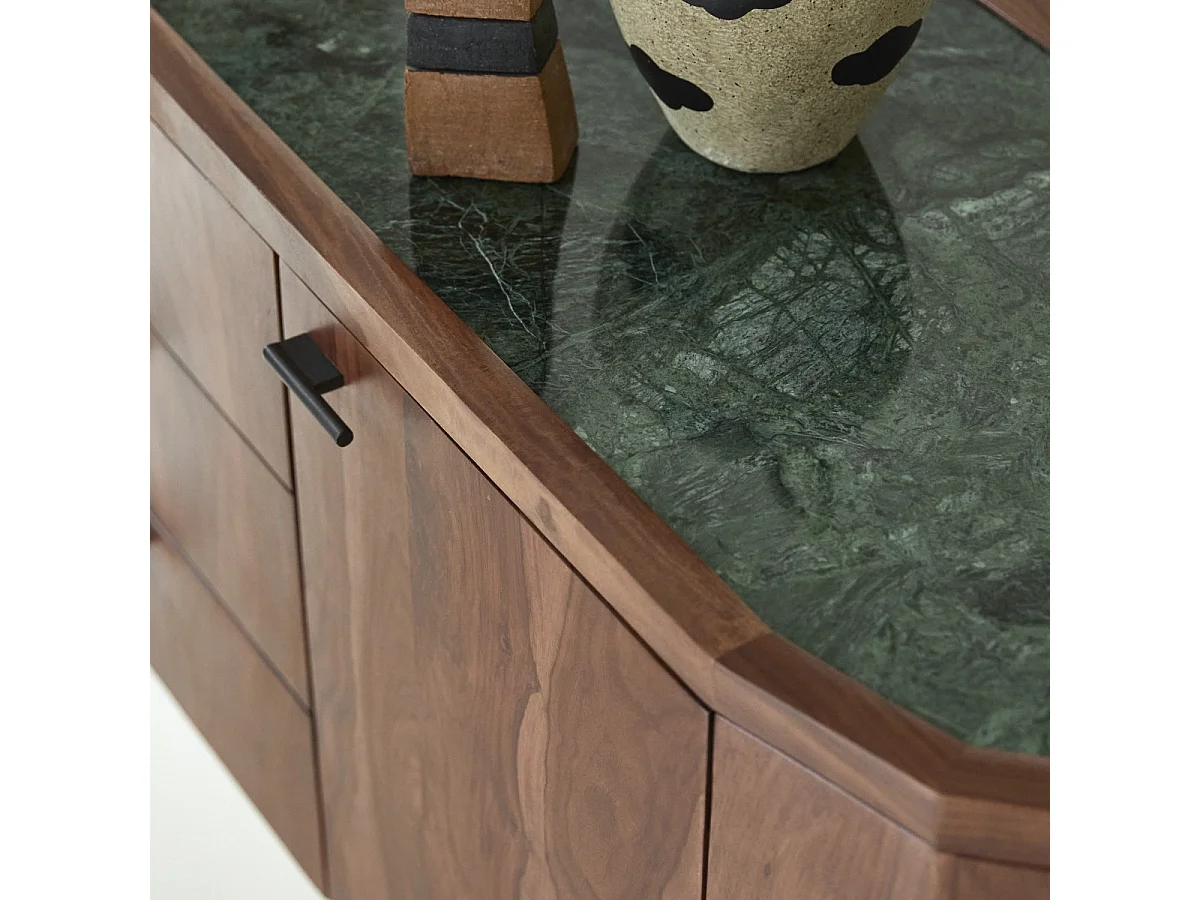 Buffet in legno di palissandro e marmo 175 Jade