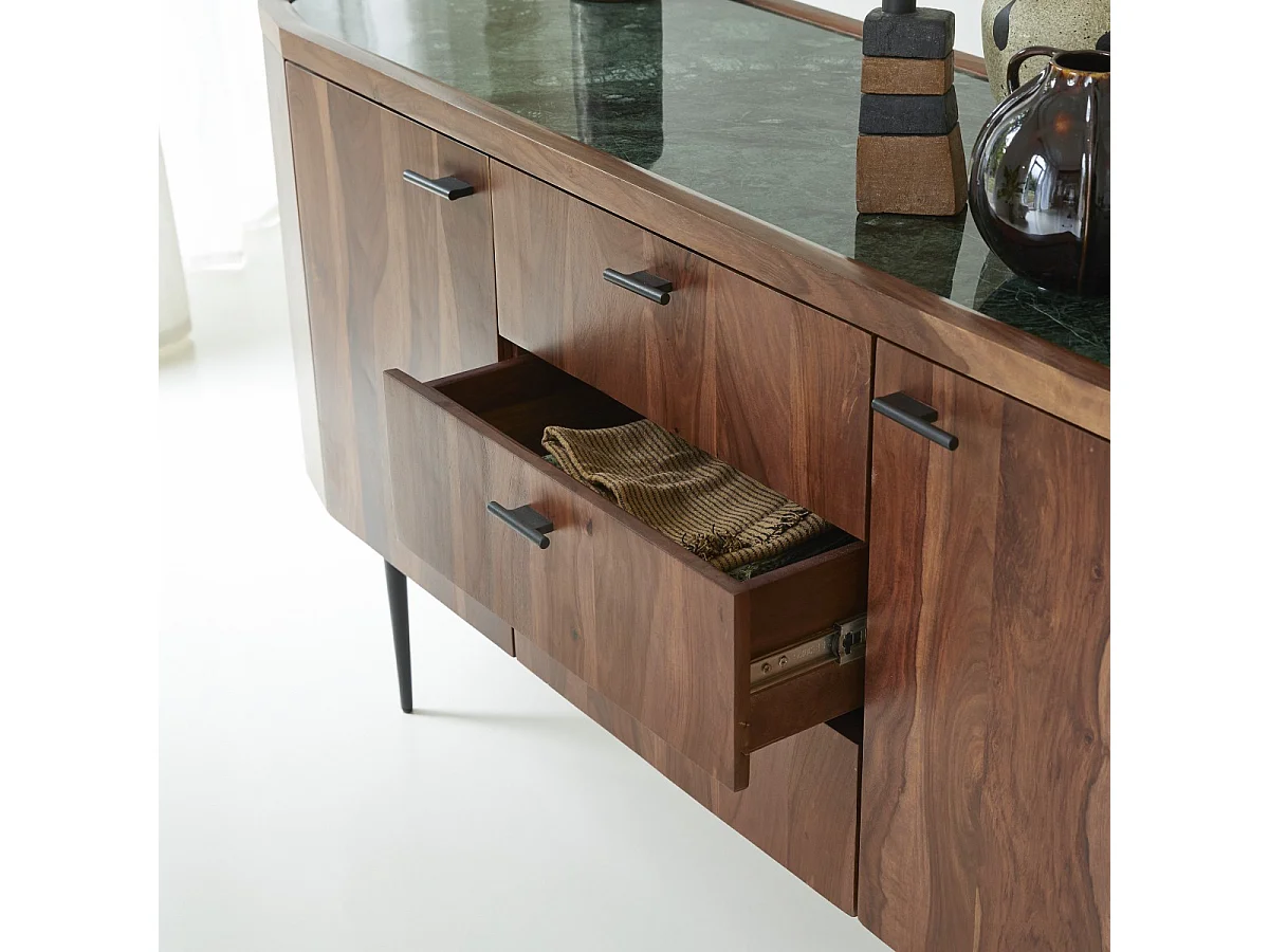 Buffet in legno di palissandro e marmo 175 Jade