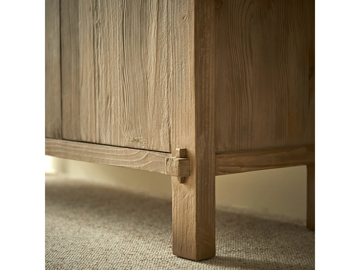 Anrichte aus massiver recycelter Kiefer 150 cm - Hazel