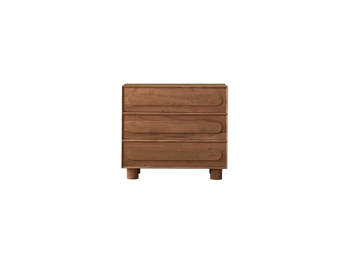 Aufbewahrungsmöbel aus massivem Akazienholz 90 cm - Olga