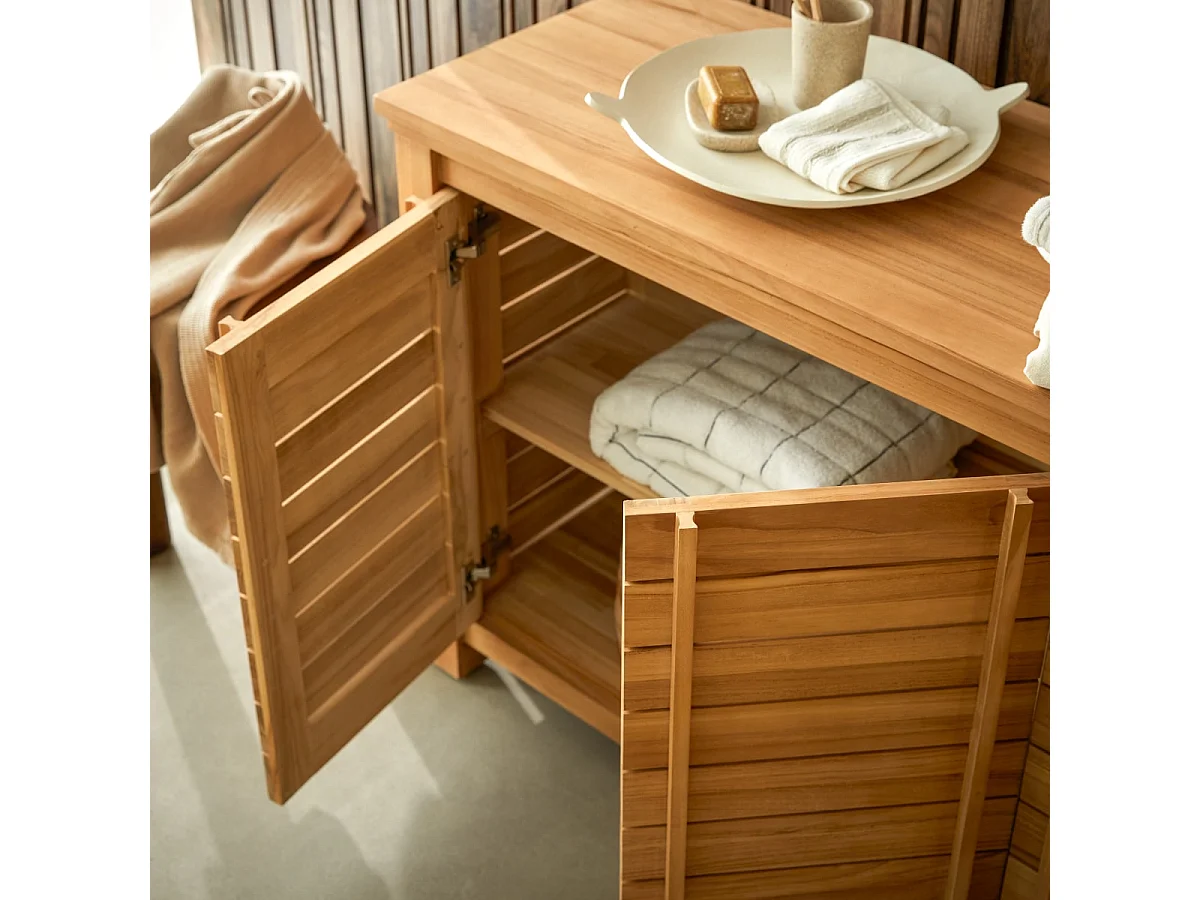 Rose – Schrank aus massivem Teak 90 cm