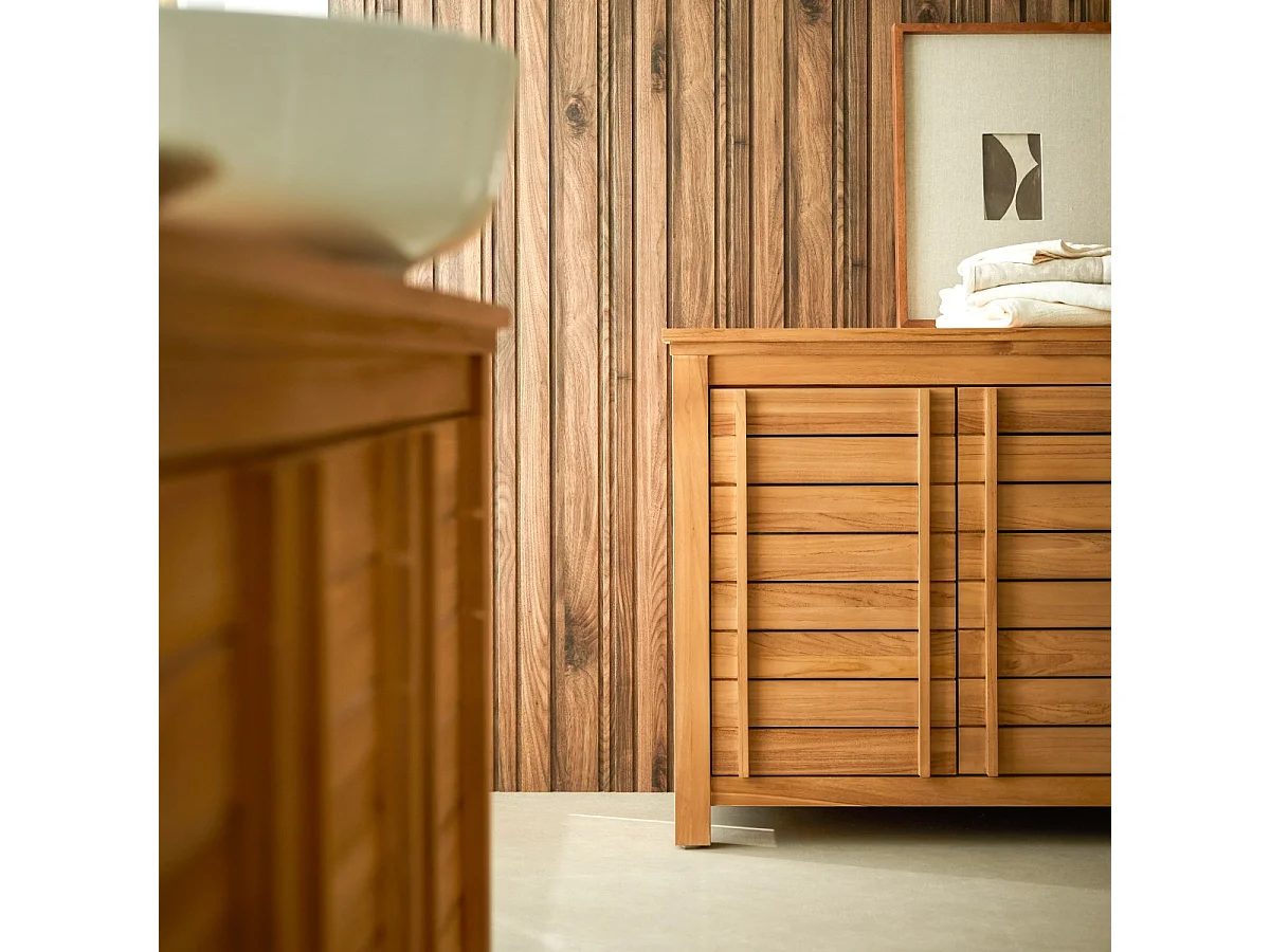 Rose – Schrank aus massivem Teak 90 cm