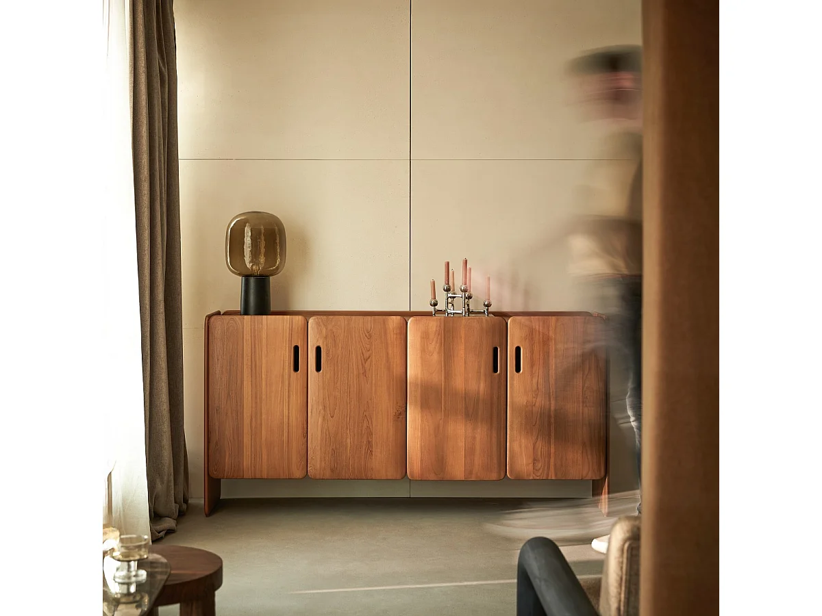 Sideboard Marco aus massivem Teakholz, 180 cm