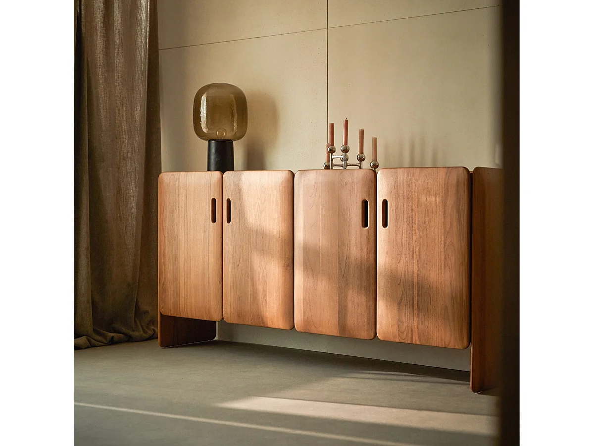 Sideboard Marco aus massivem Teakholz, 180 cm
