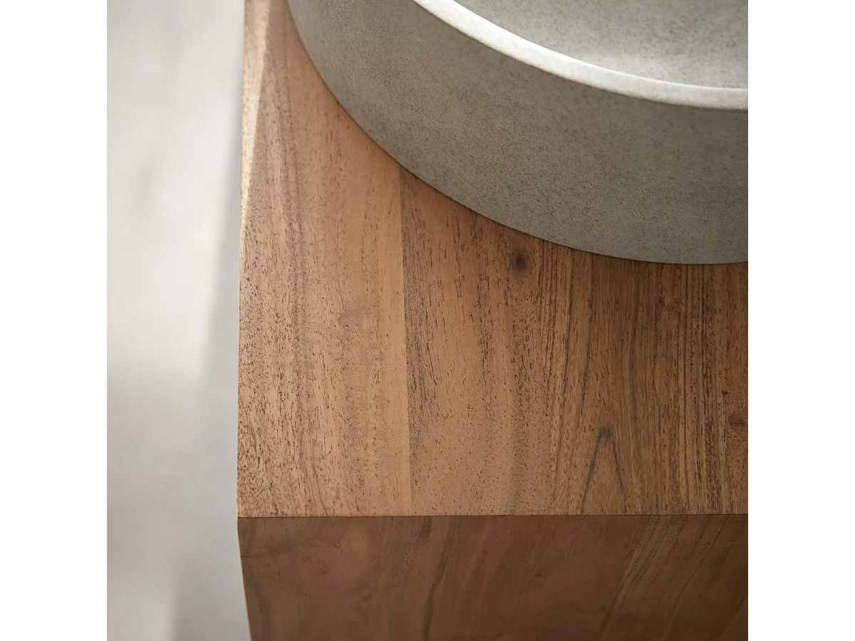 Mobile da bagno in acacia massiccia 145 cm - Olga