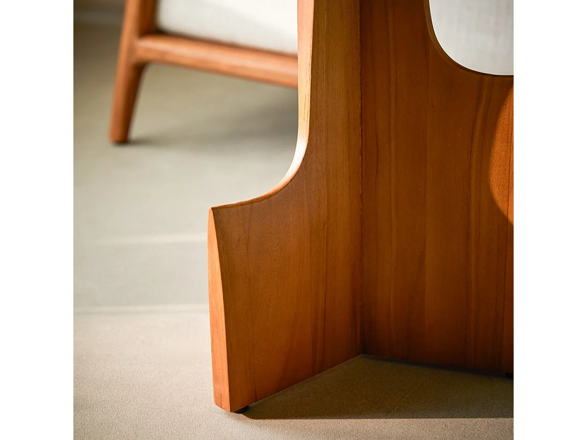 Tavolino laterale in teak massello Sun