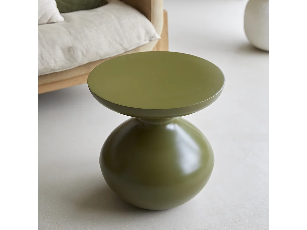 Sofaende aus Metall grün Tummy