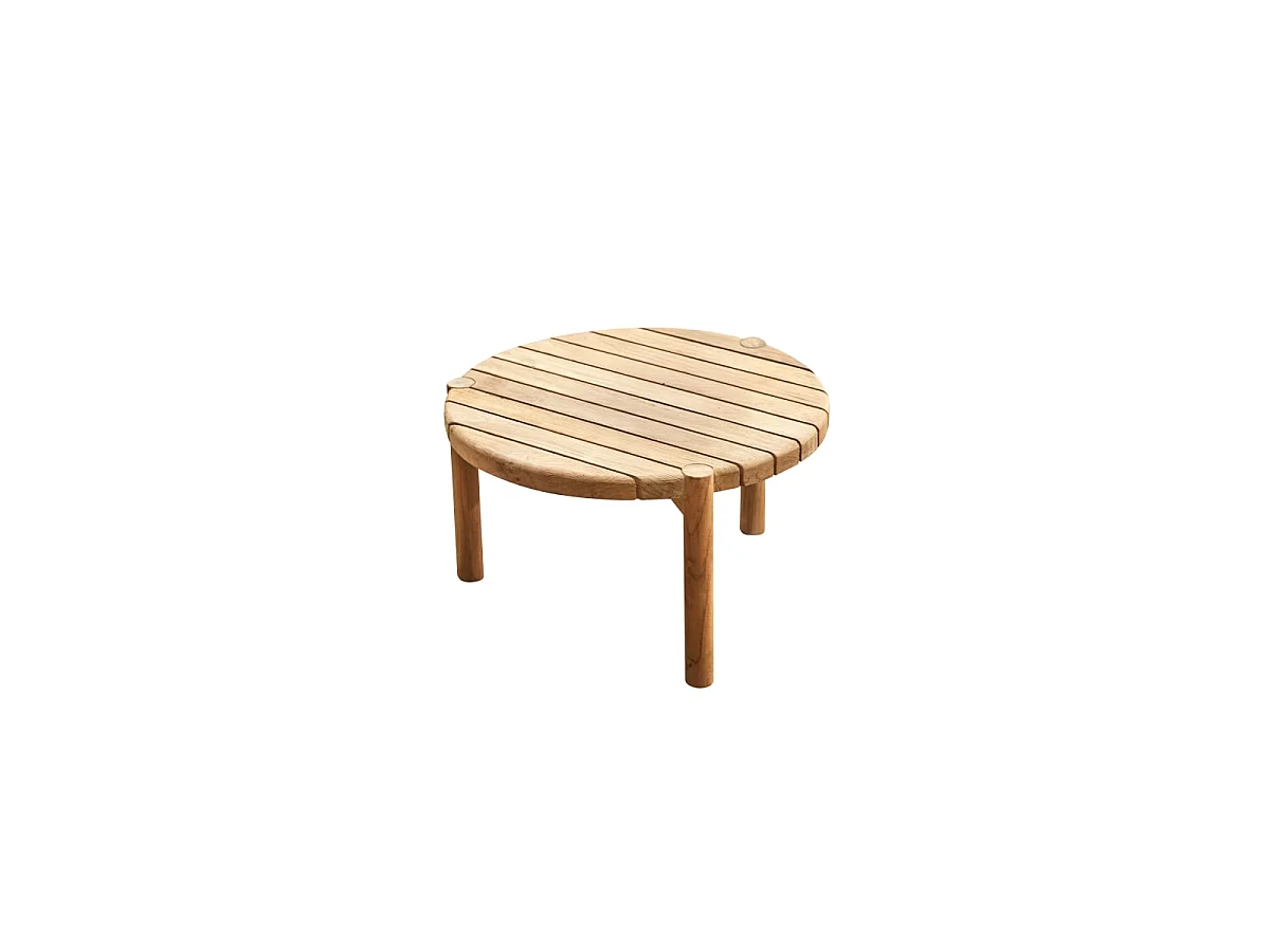 Garten-Couchtisch Hélen aus massivem, recyceltem Teakholz