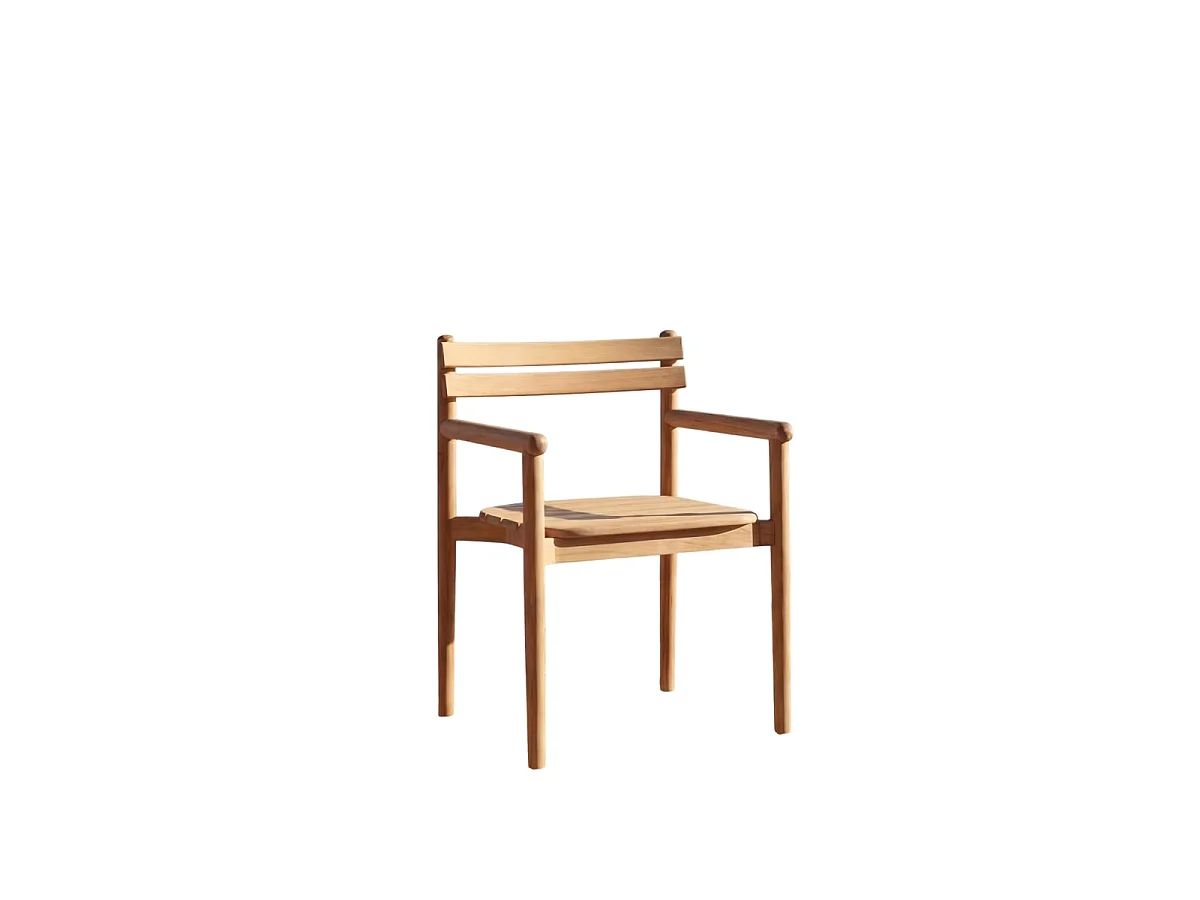 Poltrona da giardino in teak massello Vadim