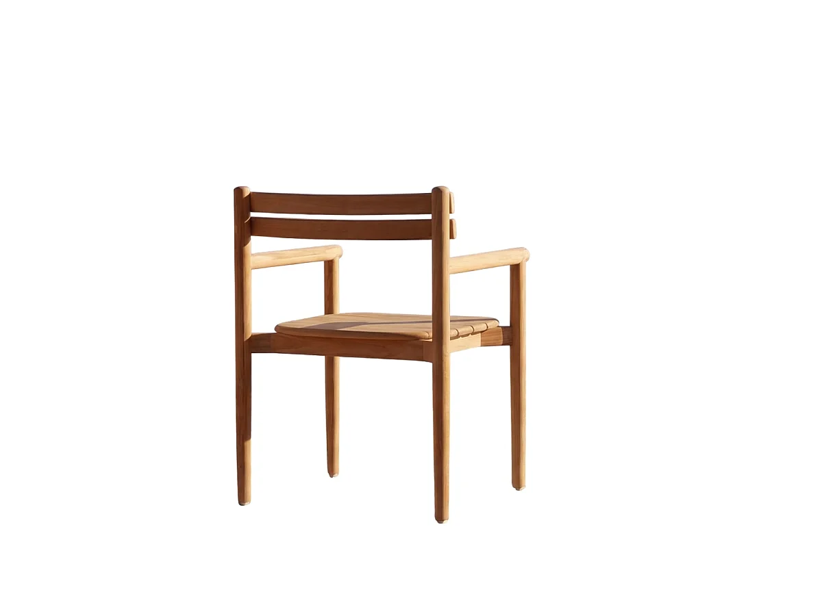 Poltrona da giardino in teak massello Vadim