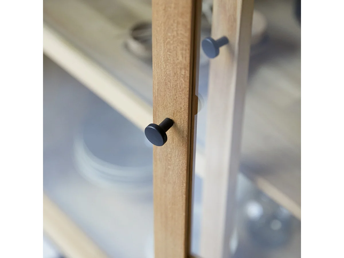 Vetrinetta alta in legno di teak 120 Babeth