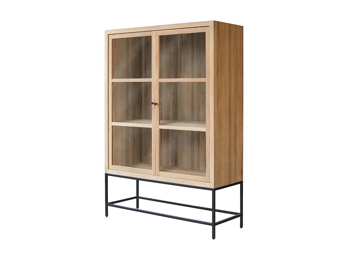 Vetrinetta alta in legno di teak 120 Babeth