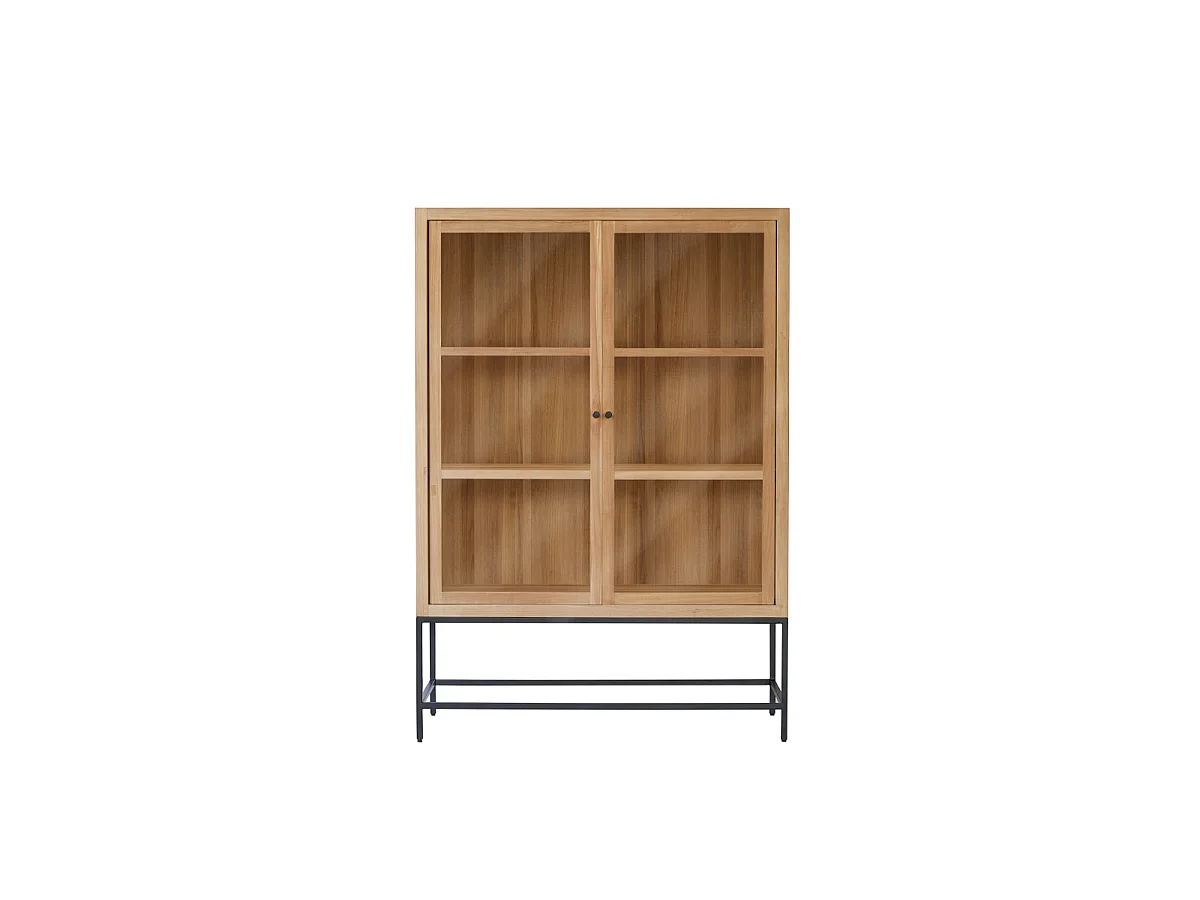 Vetrinetta alta in legno di teak 120 Babeth