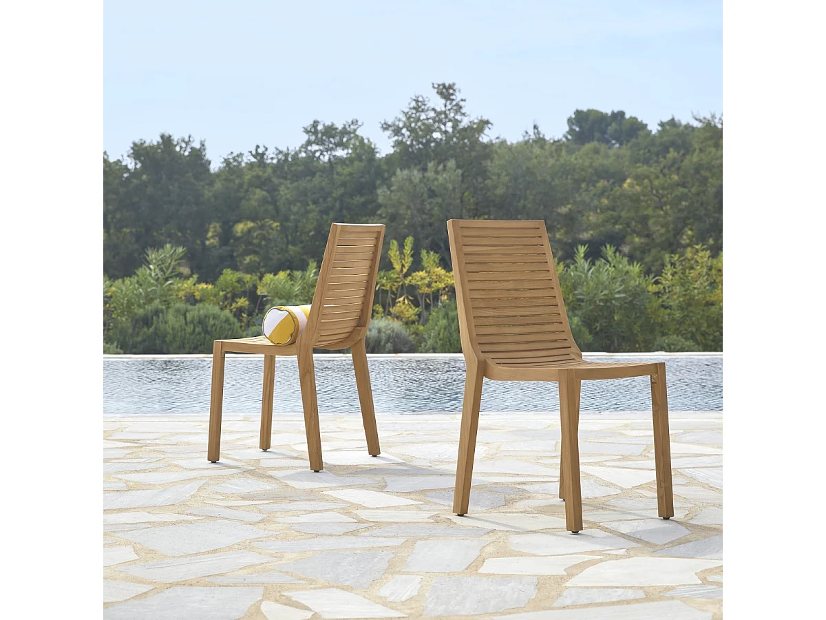 Gartenstuhl Outdoor Stuhl Teakstuhl Massivholz