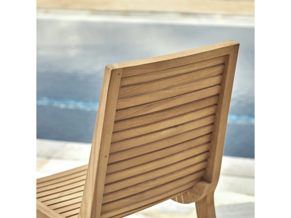 Gartenstuhl Outdoor Stuhl Teakstuhl Massivholz