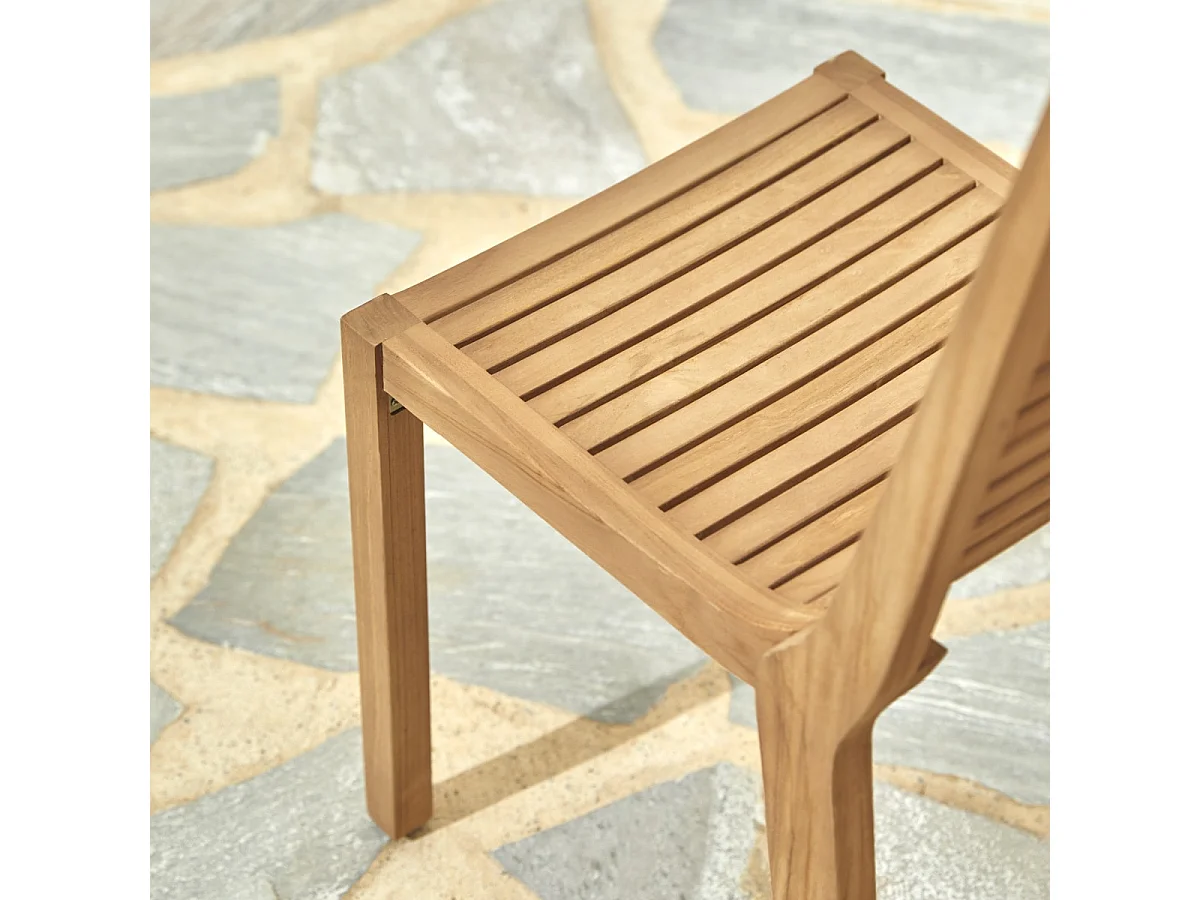 Gartenstuhl Outdoor Stuhl Teakstuhl Massivholz