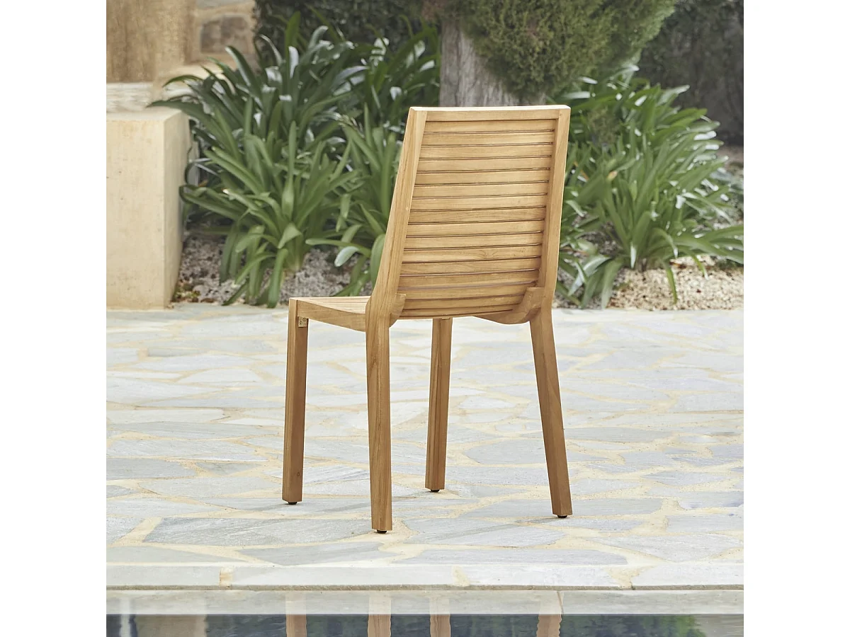 Gartenstuhl Outdoor Stuhl Teakstuhl Massivholz