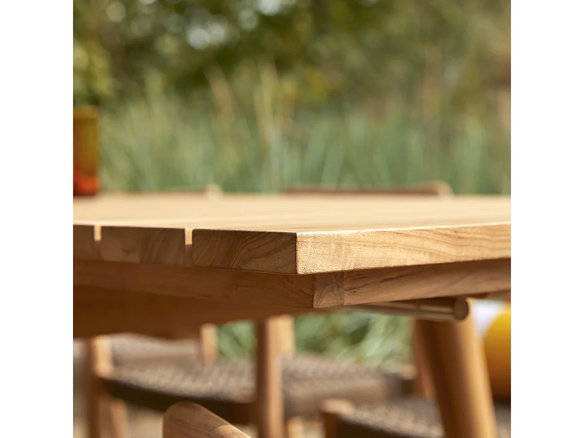 Tavolo da giardino allungabile in teak massello per 6-12 persone Vadim