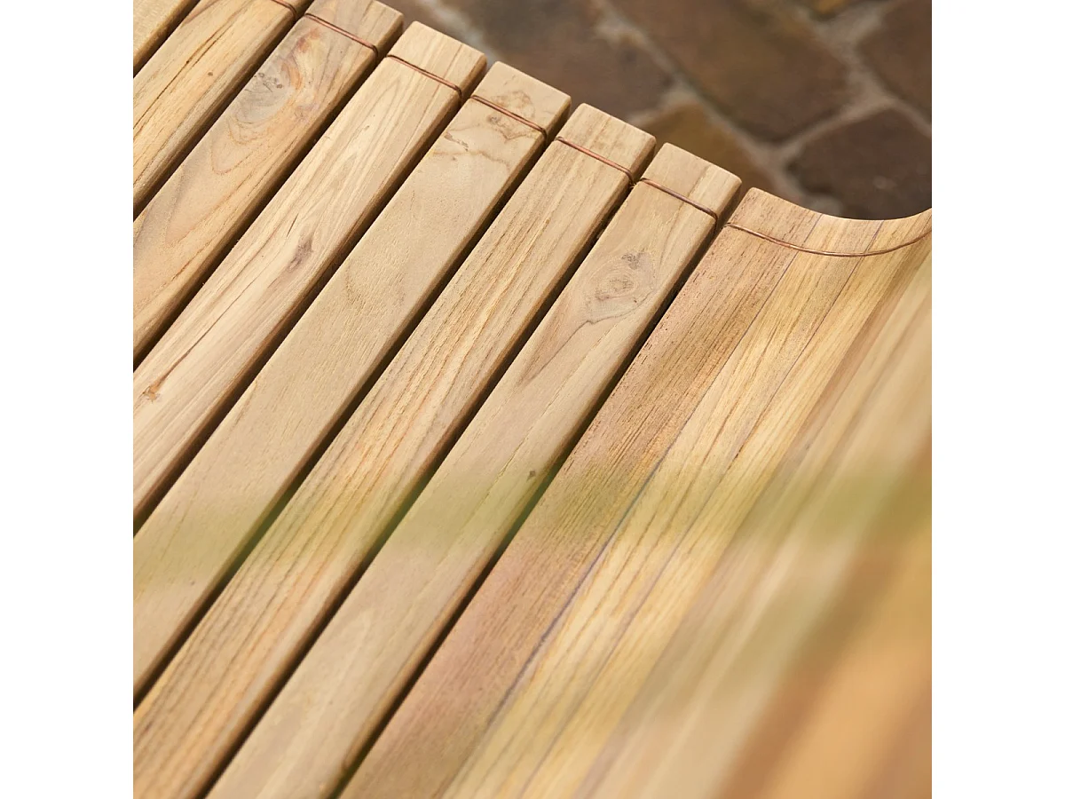 Gartensessel Hélen aus recyceltem Teakholz
