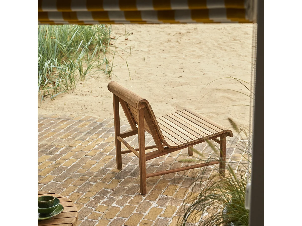 Gartensessel Hélen aus recyceltem Teakholz