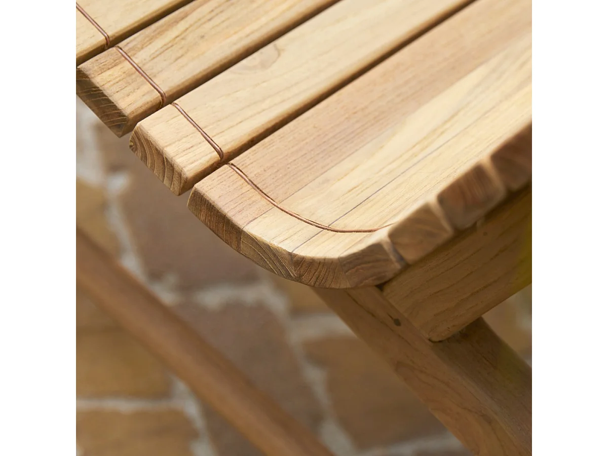 Gartensessel Hélen aus recyceltem Teakholz