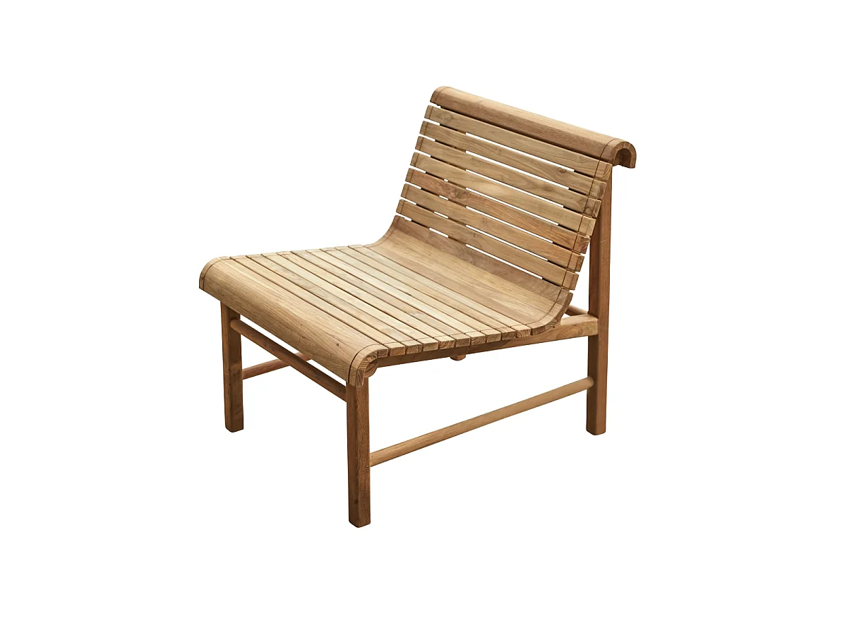 Gartensessel Hélen aus recyceltem Teakholz